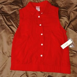 Girls so 1 xs red dress shirt